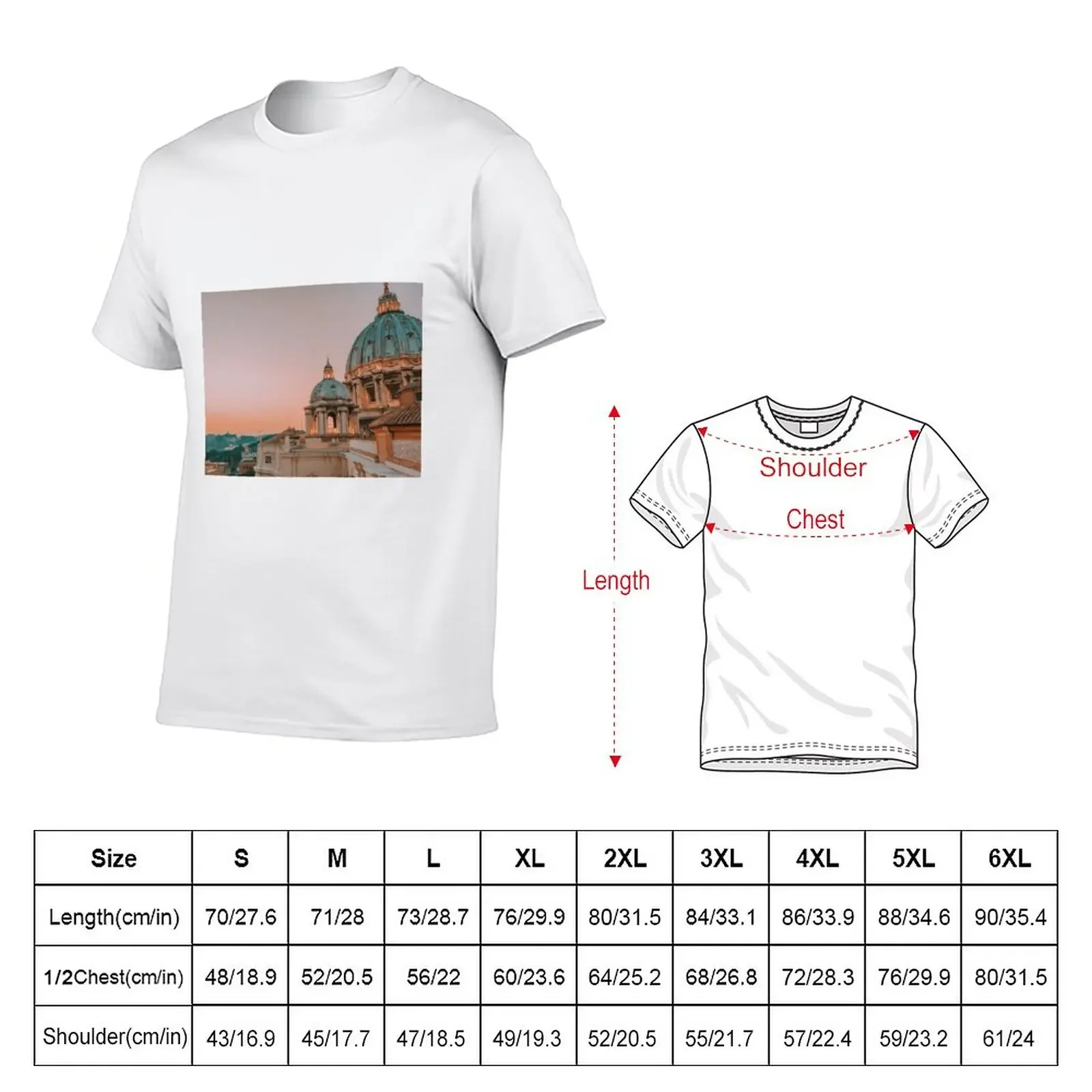 St. Peters Basilica at Sunset T-Shirt customizeds tops blacks big and tall t shirts for men