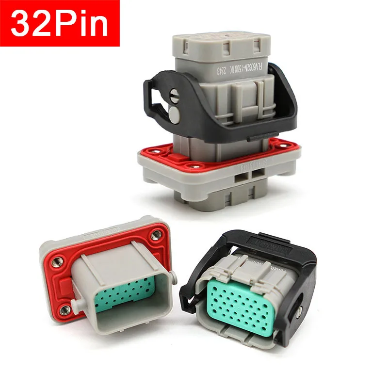 New Energy Vehicle Connector 32-Pin Male Female Waterproof Plug And Socket FLV2832N-15001 FLV6032N-15001 32Hole 32P 32Pin