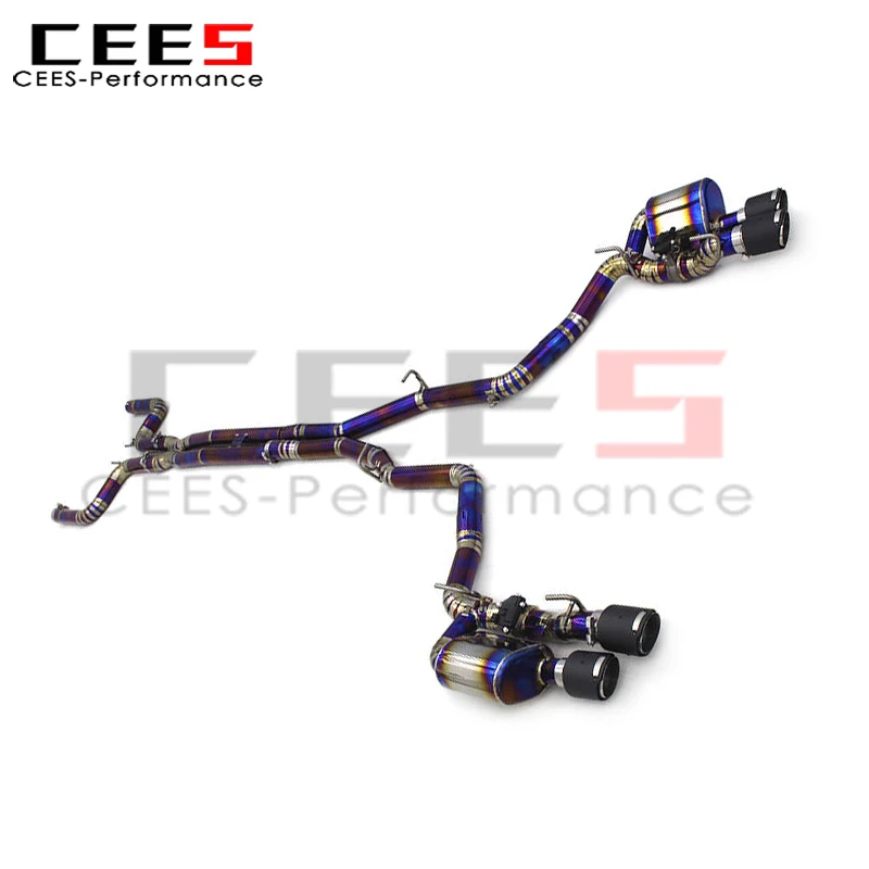 

cees for Maserati Ghibli S Q4/SQ4 3.0T 2014-2019 Tuning Catback Exhaust Muffler Pipe Escape Racing Exhaust System