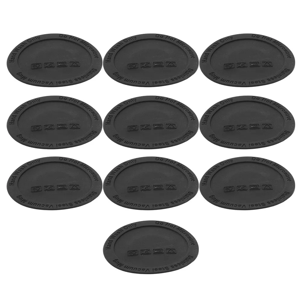 

10Pcs Anti-Slip Silicone Tumbler Bottom Pads Practical Insulation Design for Home Hotel Silicone Bottoms for Tumbler