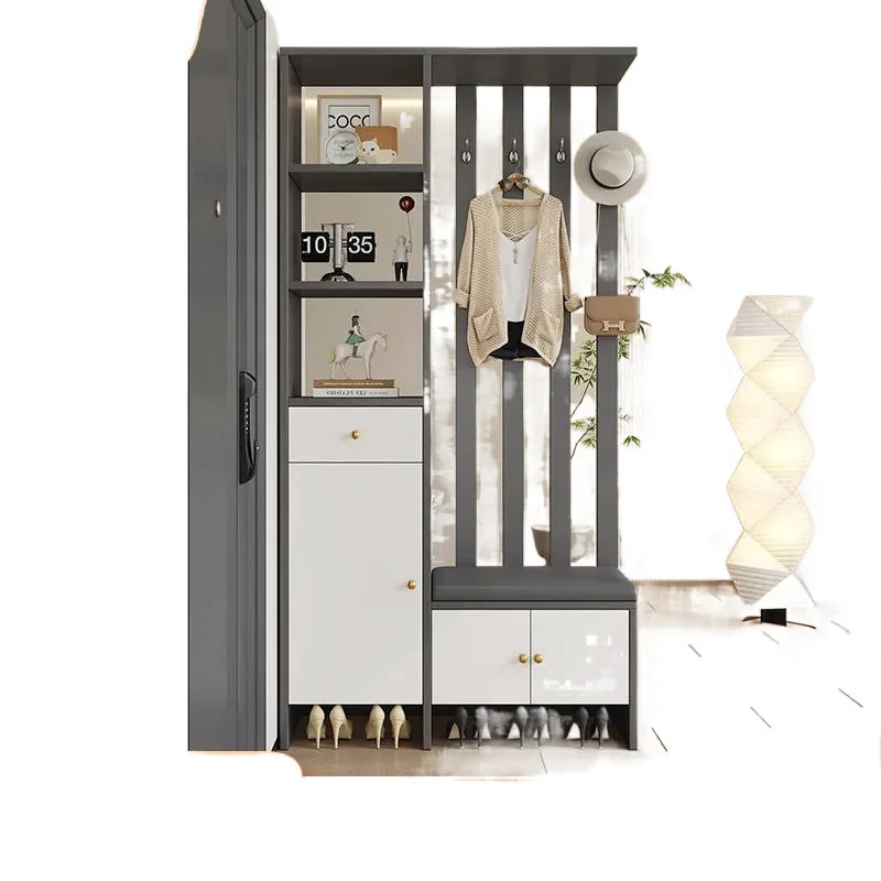 

Light luxury, partition, shoe cabinet, integrated, sofa, entrance, combination, modern, simple