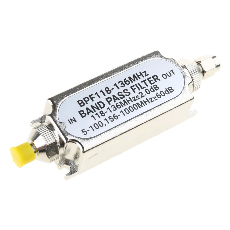 Metal SMA Connect Band Pass Filter BPF118 BPF118-136MHz 50ohm for Computer Devices Air Frequency Band