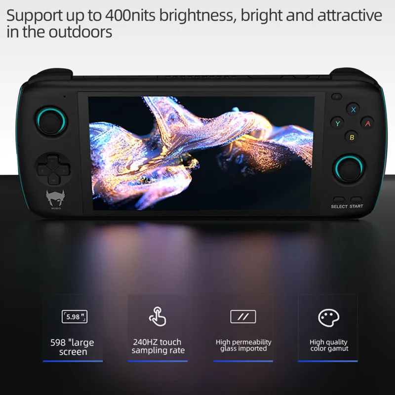 Odin Handheld Game Portable Android Console IPS 5.98-inch Retro Handheld Retro Video Games Player 8G+256G Supports USB PD3.0