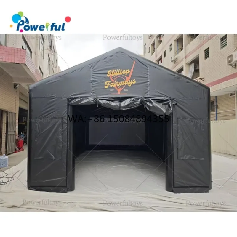 Commercial Inflatable Golf Simulator Cage Outdoor Event Golf Training Tent