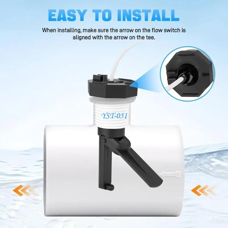 E15A Pool Flows Sensors Replacement Part For Seawater Salt and Chloride Systems Flows Switches Assembly