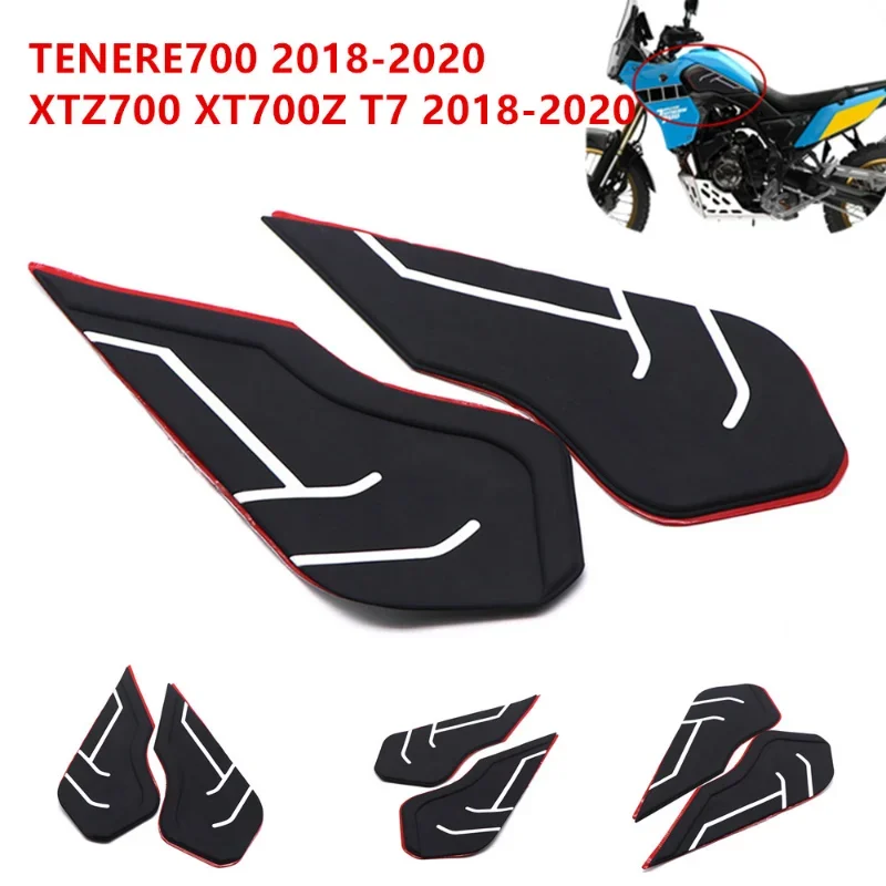 

For YAMAHA Tenere 700 Rally T700 XTZ 690 T 700 Motorcycle Accessories Non-slip Side Fuel Tank Stickers waterproof pad stickers