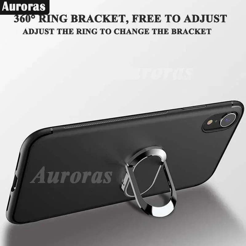 Aurora casing Blackview A200 Pro, sarung HP Matte tahan guncangan dengan cincin pemegang magnetik