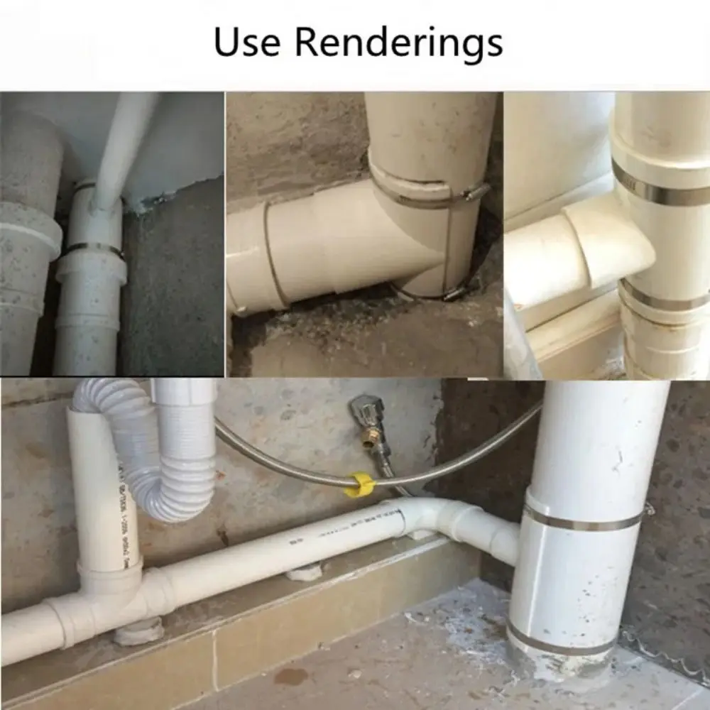 New PVC Tube Repair Patch White 50 75 110 Drain Pipe Repair Fittings Open Tee Plumbing Accessories Outdoor