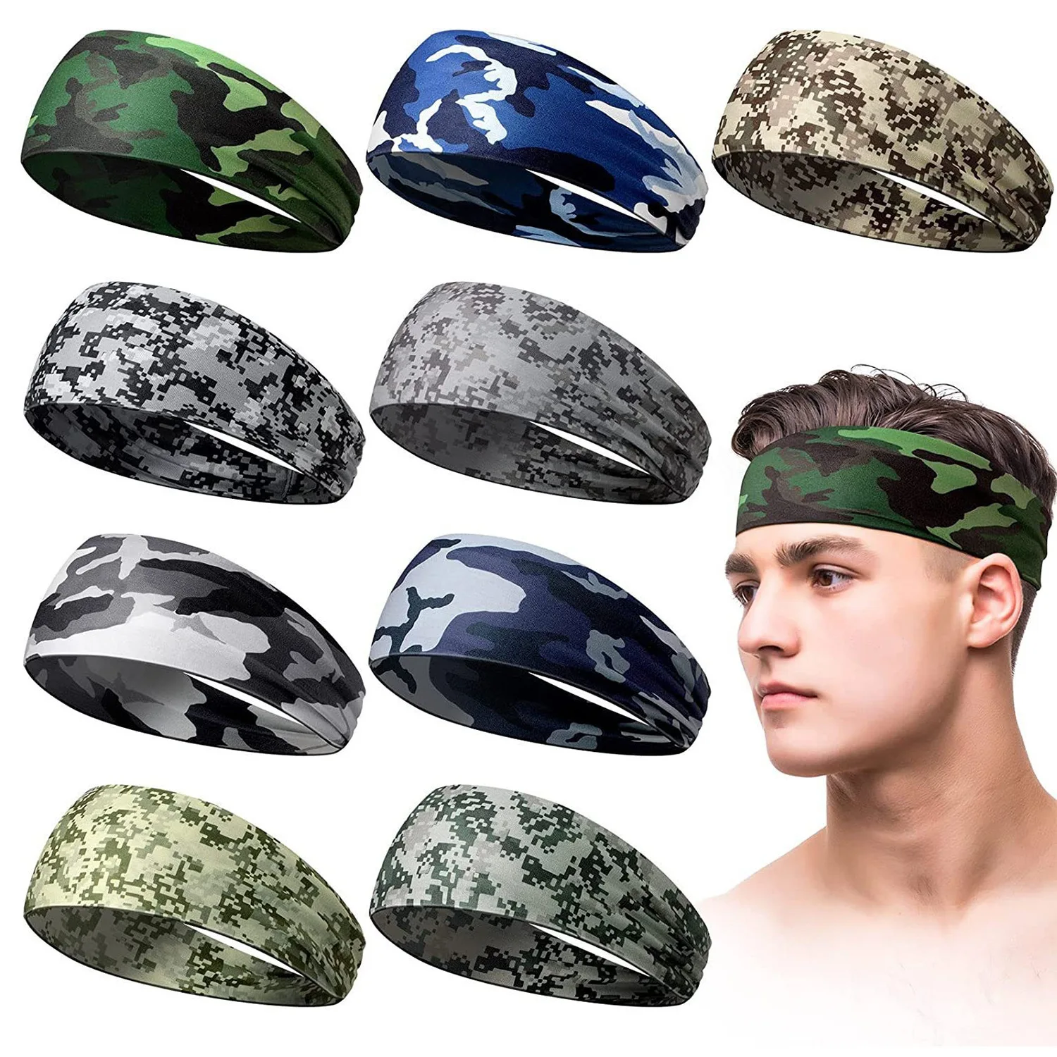 

Sweat Block Sports Headband Women Running Fitness