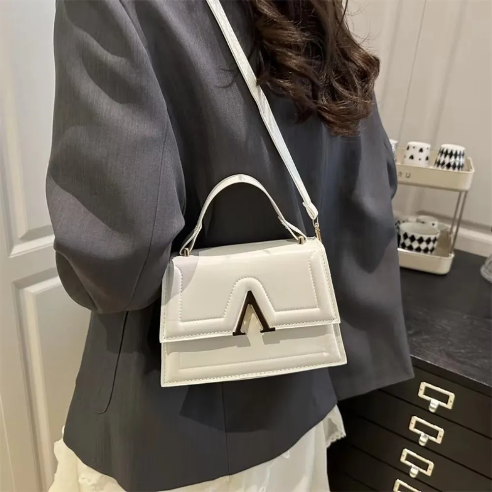 Casual Retro Shoulder Bag Candy Color Street Trend Crossbody Bag PU Material Large Capacity Ladies Handbag image 6