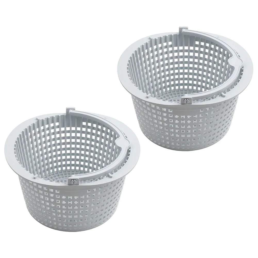 

2 × корзина для фильтра скиммера и ручка для Hayward SPX1091C WB736660 16,5 × 9,5 × 12 см, запасные части для оборудования для бассейна, аксессуар