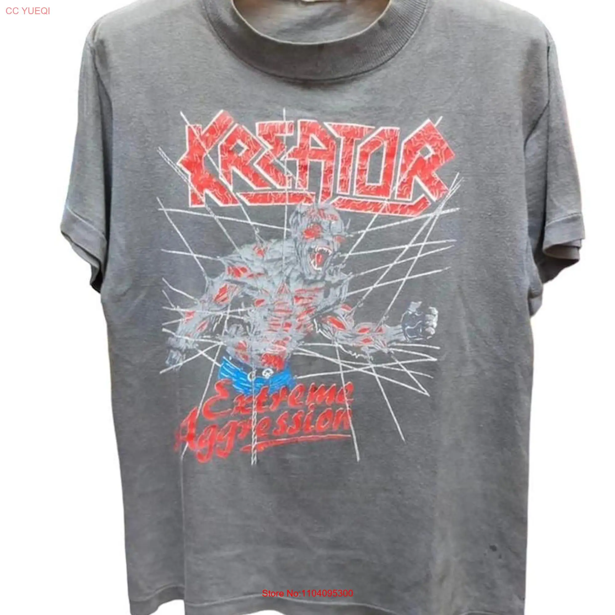 Vintage 89 Kreator Extreme aggression North American Tour T shirt long or short sleeves