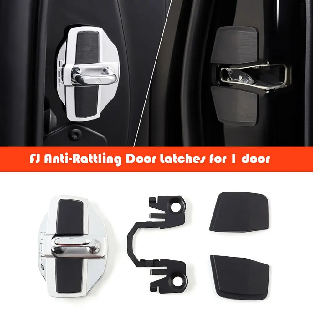 

Car Door Lock Door Latch Lock Trim Car for Toyota FJ Curiser 2007-2022Lock Latchs Cover Stainless Steel Door Interior Accessori