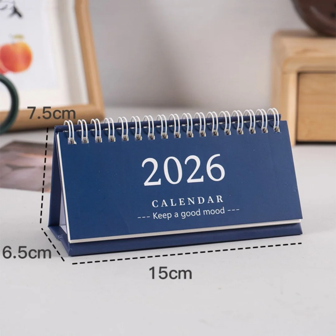 Простой настольный календарь 2025-2026, мини-планировщик, лучшие письменности, список дел, календарь, офисные школьные канцелярские принадлежности