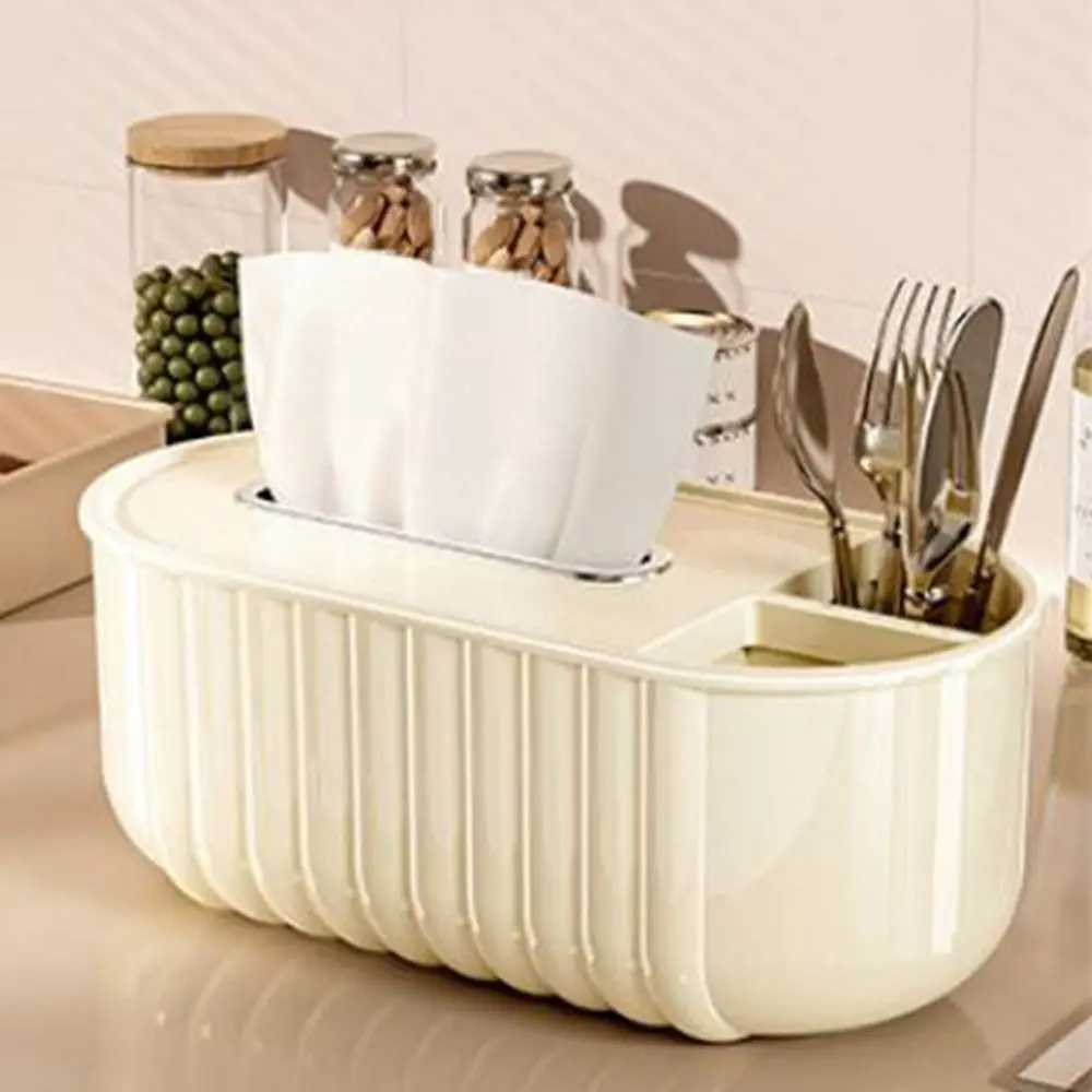 

Practical Plastic Tissue Box Wear Resistant Large Capacity Paper Towel Holder Simple Paper Dispenser Office
