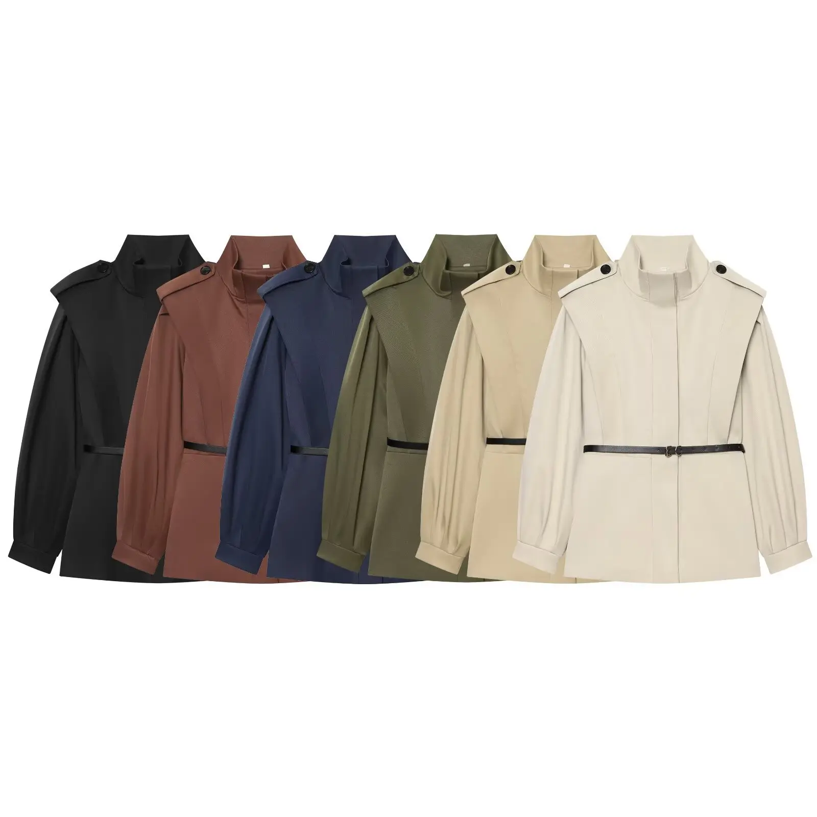 Old Money Style Loose Soft Trench Jacket Autumn and Winter Women's Urban Style Warm Waistband Pleated Design Date Casual Jacket