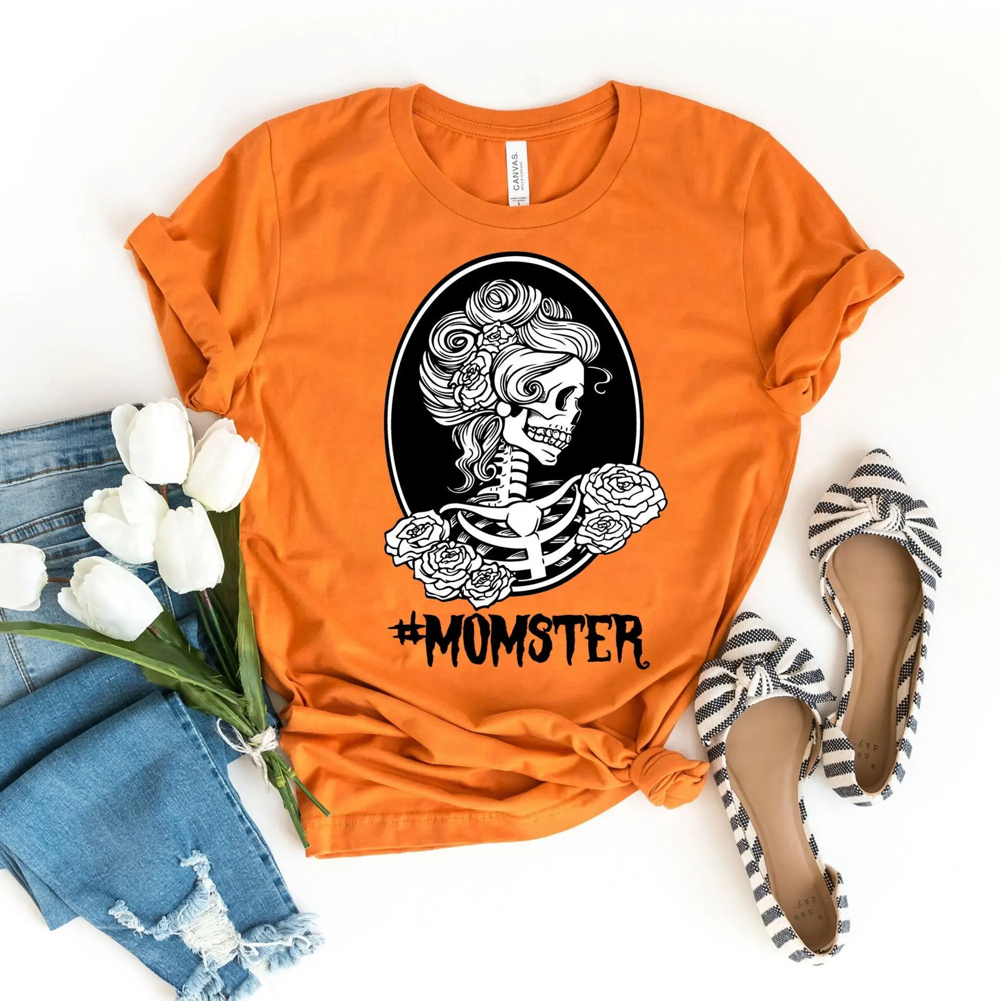 Momster T Shirt Dadcula Dad Halloween Mom Monster Trick or TreaT Fall