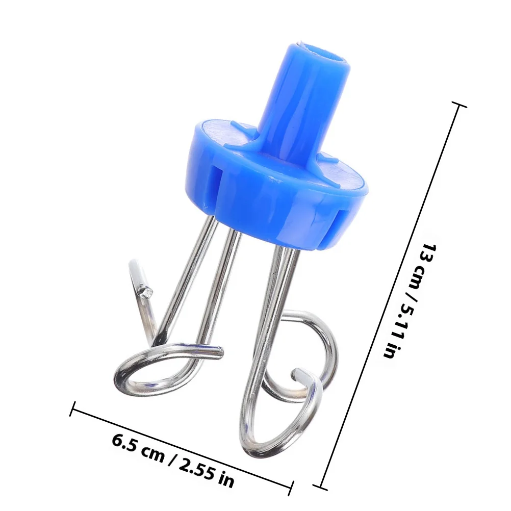 2Pcs Practical Iv Pole Hanger Multi-Functional Infusion Rack Accessory for Daily Use in Hospitals Clinics Small Coat Hooks