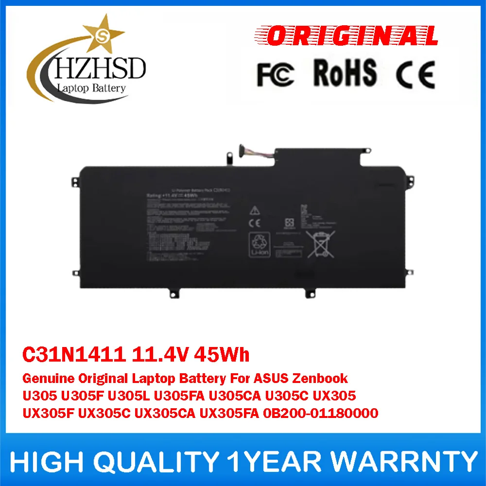 C31N1411 11.4V 45Wh Genuine Original Laptop Battery For ASUS Zenbook U305F U305L U305FA U305CA U305C UX305 UX305F UX305C UX305CA
