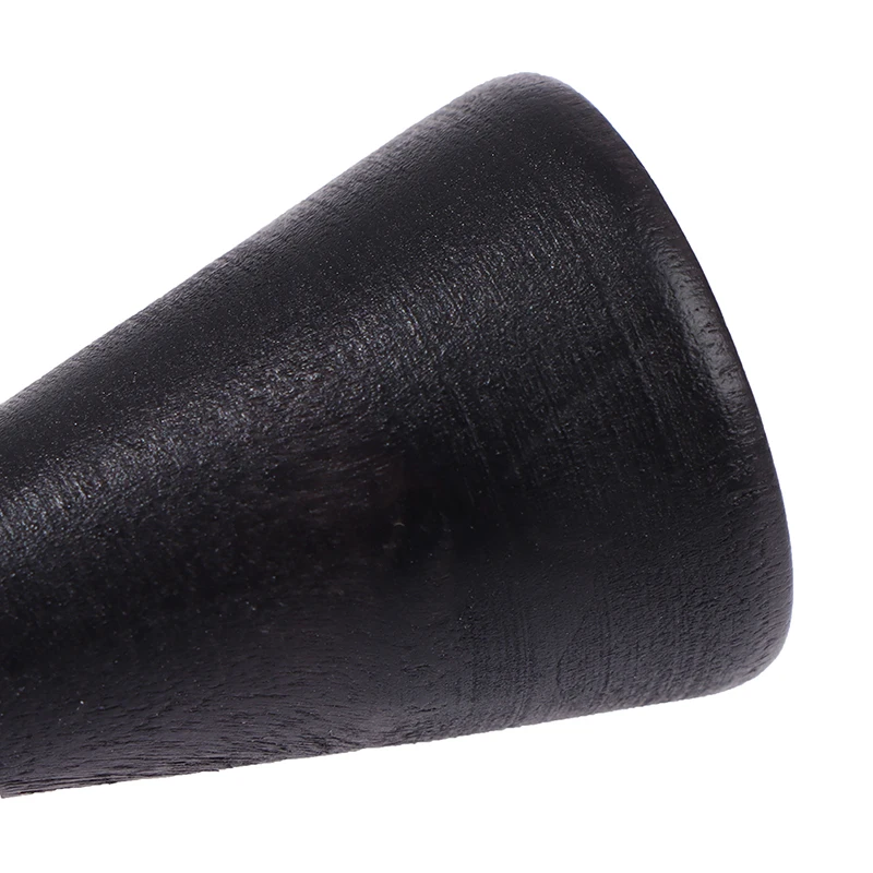 Vintage Cone Rack & Finger Ring Stand Organizer, Wooden Black Holder Display Ring