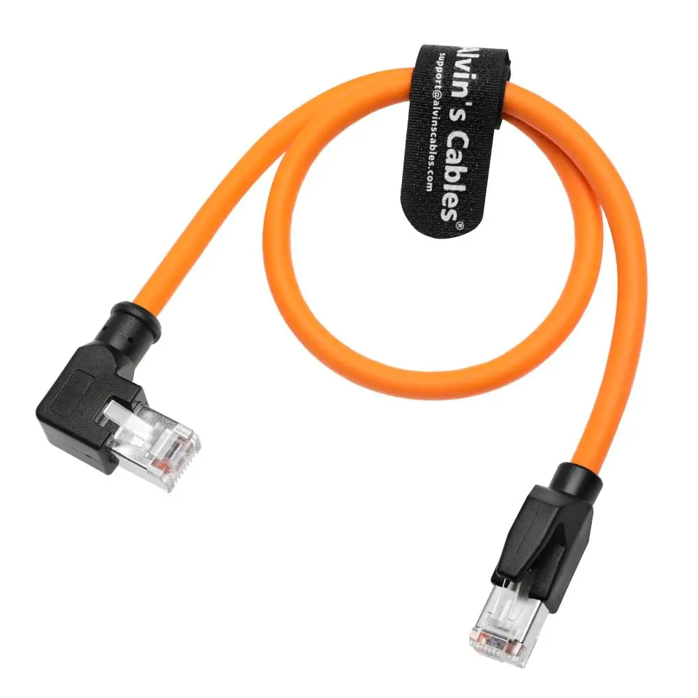 Picture 6: Alvin's Left Angle Cat6 Shielded Profinet Cable 60cm High Flex for PLC Robotics