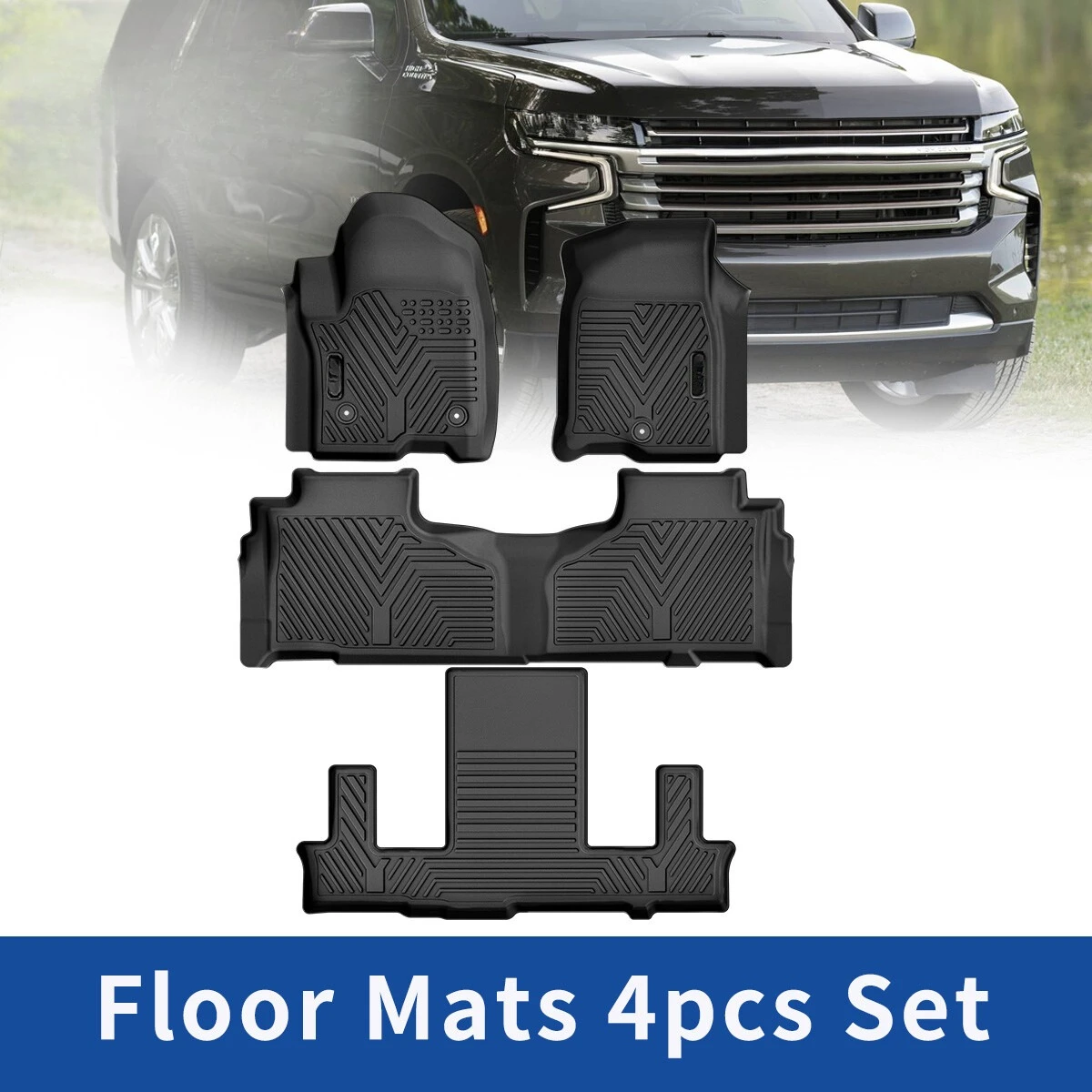 

Floor Mats for 2021-2026 Tahoe Yukon Escalade Bucket Seating All Weather Liners