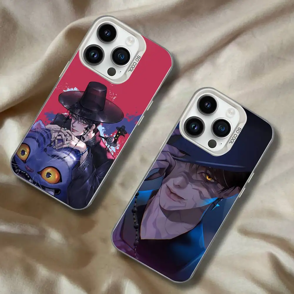 

Anime J-Jinu Sajaboys For iPhone 17,16,15,14,13,12,11,Mini,Pro,E,SE4,XS,MAX White Shockproof Candy Matte Cover