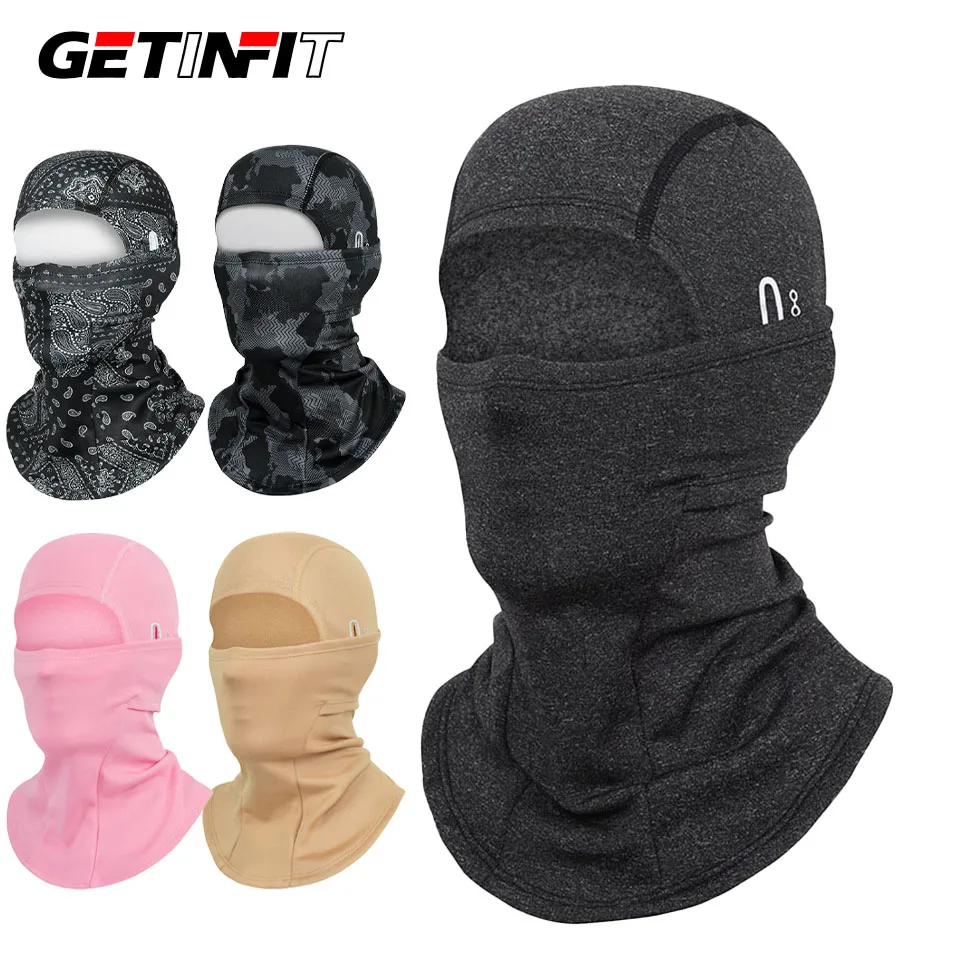 

GETINFIT Cycling Warm Headgear Outdoor Face Protection Scarf Motorcycle Fleece Cap Full-Face Windproof Cold-Proof Mask Men Women