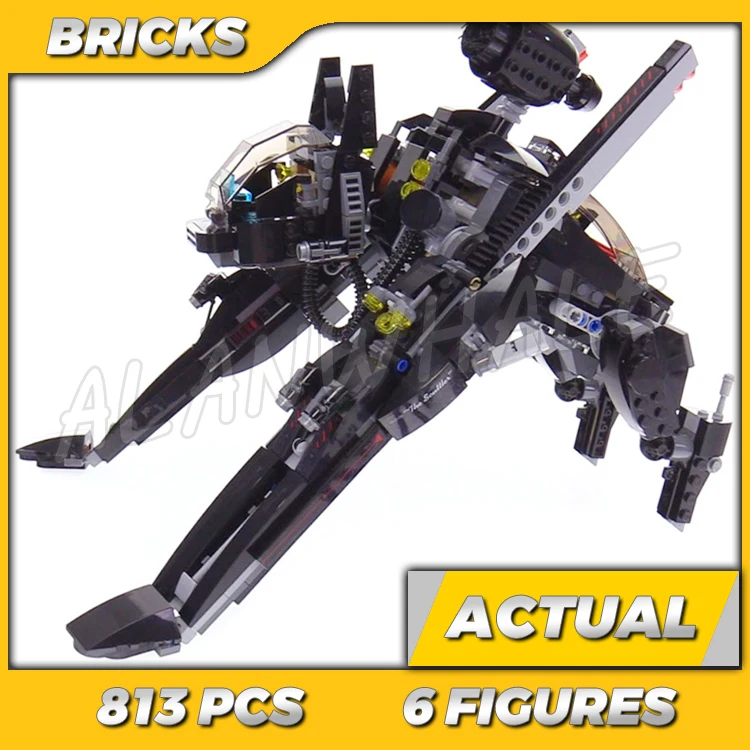 813pcs Super Fighter The Scuttler Vine Monster Hidden Jetpack 10635 Building Kits toy Compatible With Bricks
