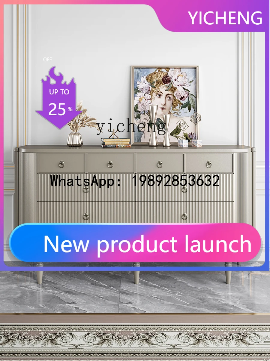 

light luxury solid wood porch cabinet decorative cabinet bedroom locker side cabinet entry