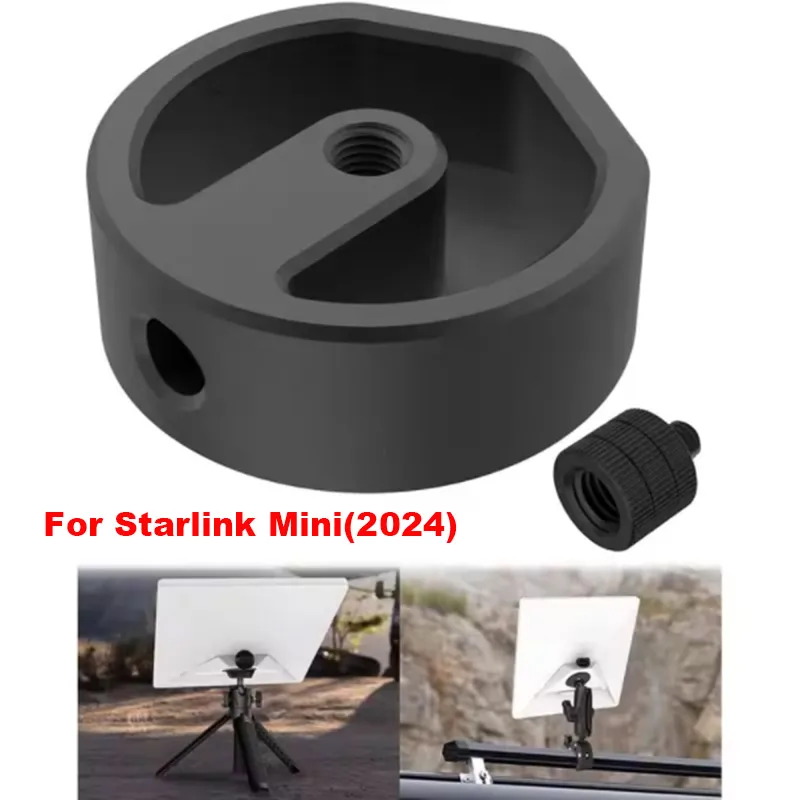 Starlink Mini 2024 三脚アダプター用アルミニウム合金三脚マウント 1/4 "~20 & 3/8"~16 ネジ付き固定クランプまたはその他のブラケット固定