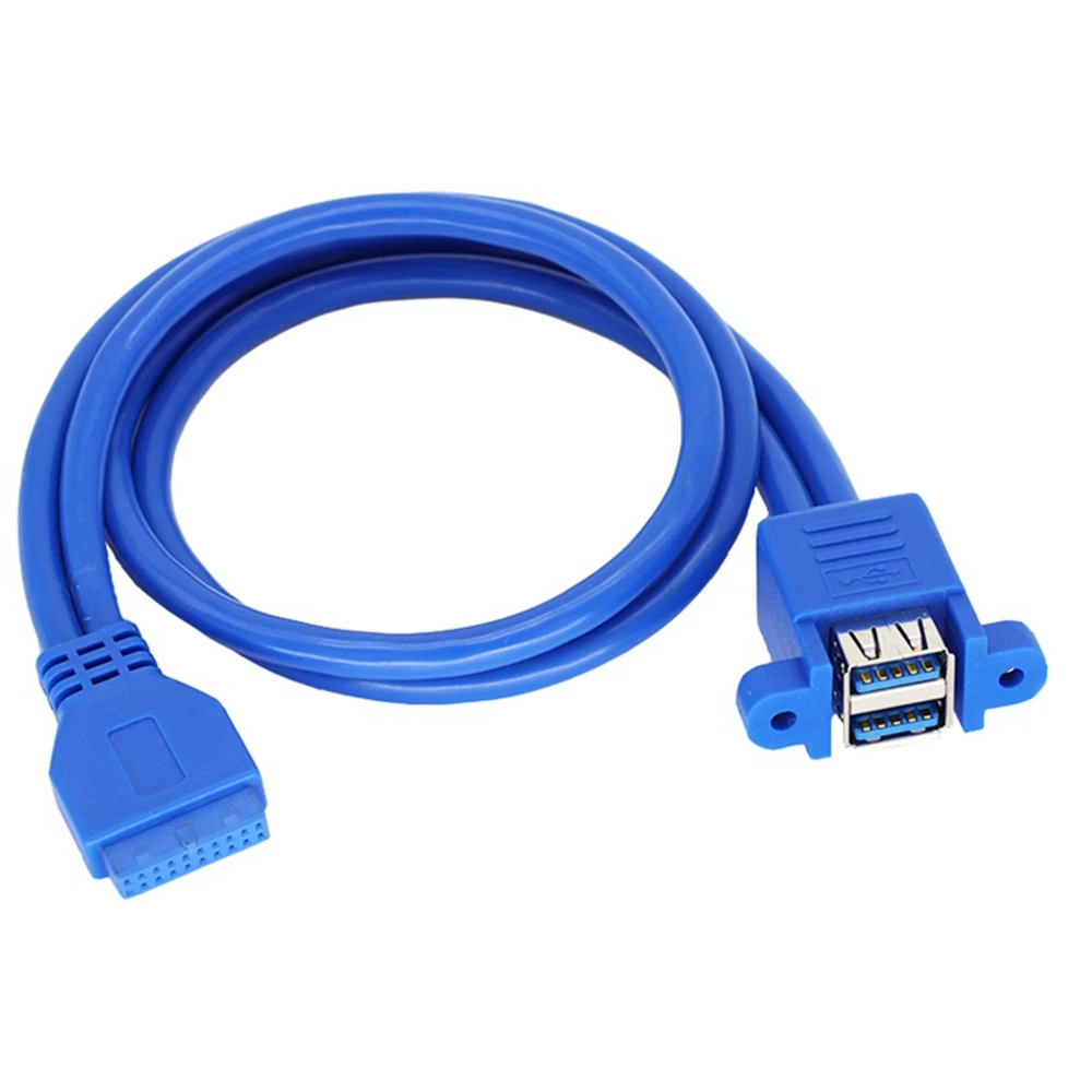 Adattatore 3.0 scheda madre da 20pin a USB 3.0 conversione connessione da 20pin a 2pin da 20P a USB femmina dual USB