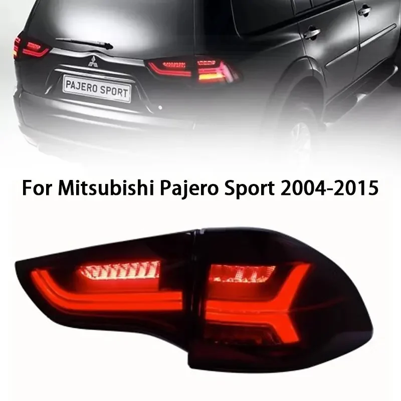 

Автомобильные светодиодные задние фонари для Mitsubishi Pajero Sport, светодиодный задний фонарь 2004-2015 Pajero Sport, задний противотуманный тормозной сигнал поворота, автомобильный Acce