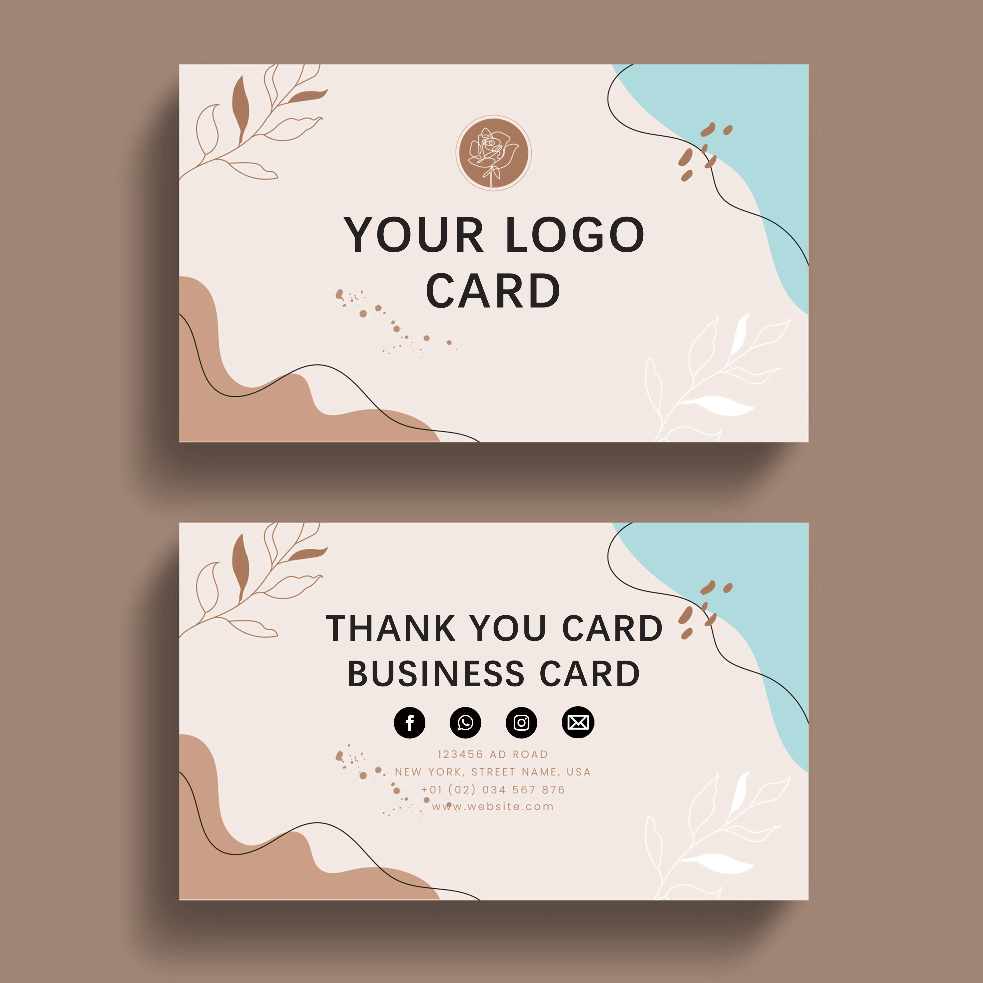 Custom Thank You Cards Your Design Logo Gift Wedding Decoration Personalized Business Card Customization