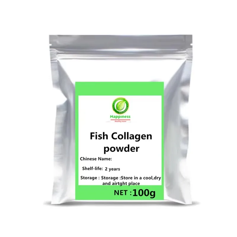 High Quality Fish Collagen powder peptides hyaluronic food grade low molecular weight for muscles skin Cosmetic Raw materials