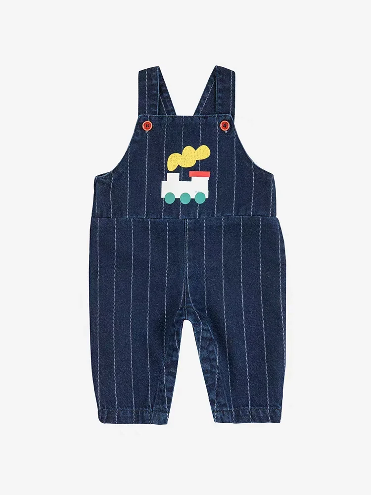 Novo bc 2025 outono crianças moletons e macacão conjuntos de roupas denim infantil da criança meninas vestido geral bonito bebê menino conjunto
