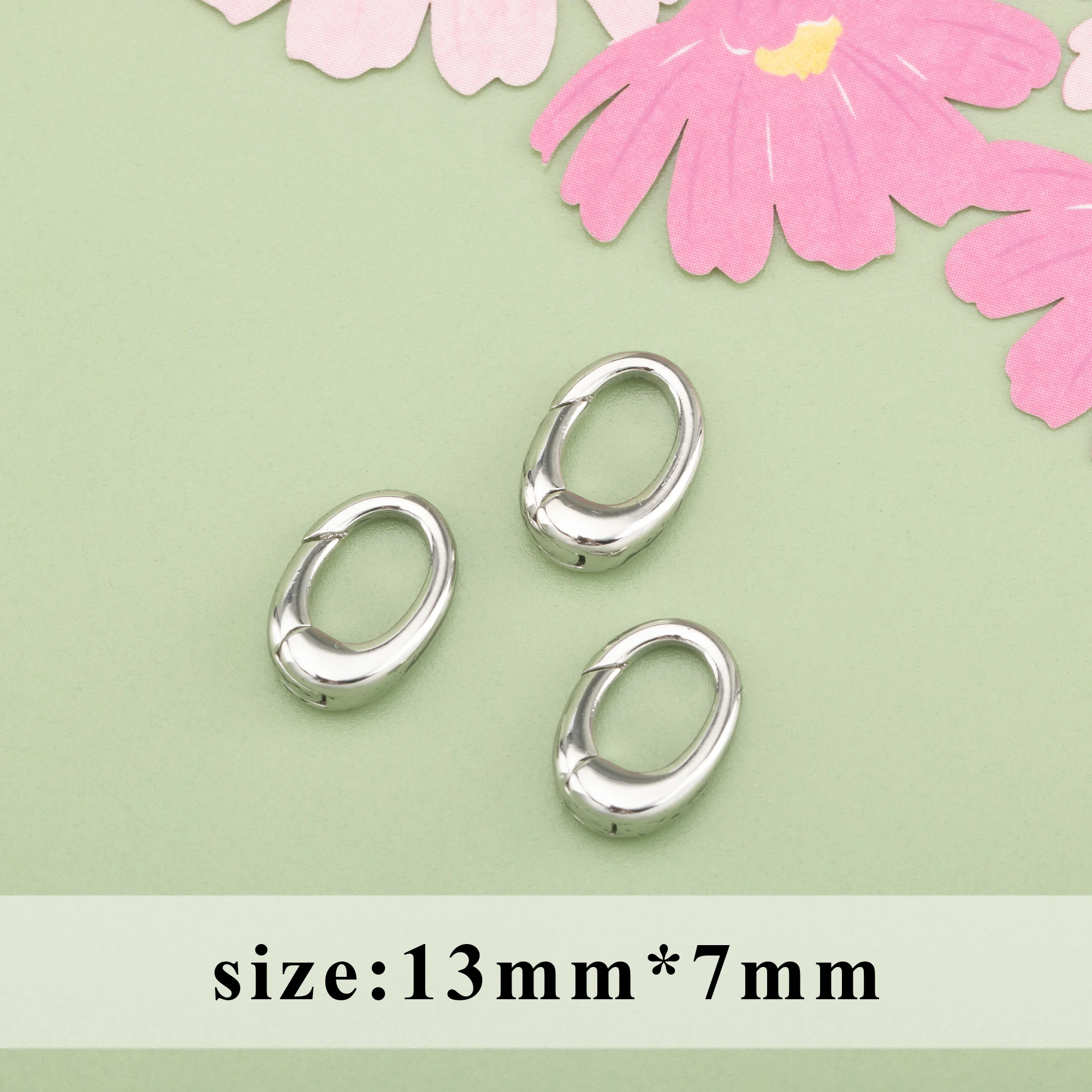 YEGUI M723,jewelry accessories,18k gold plated,0.3 microns,rhodium plated,connector,diy chain necklace,jewelry making,10pcs/lot