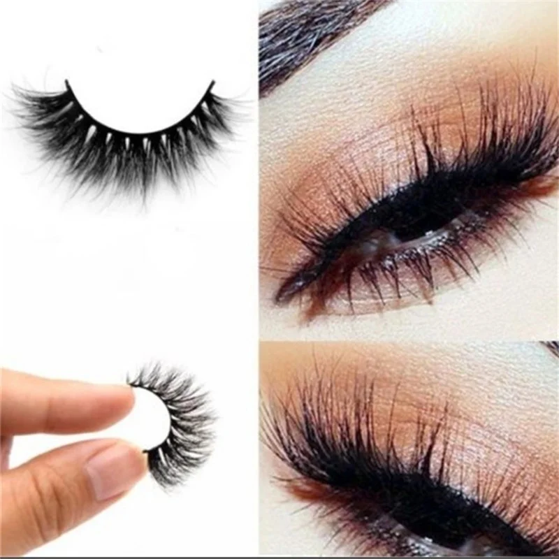 5 คู่/ชุด ขนตาปลอมทำมือ ขนตาปลอมธรรมชาติ ยาว หนา นุ่ม เหมือนจริง 3 มิติ อุปกรณ์แต่งหน้า