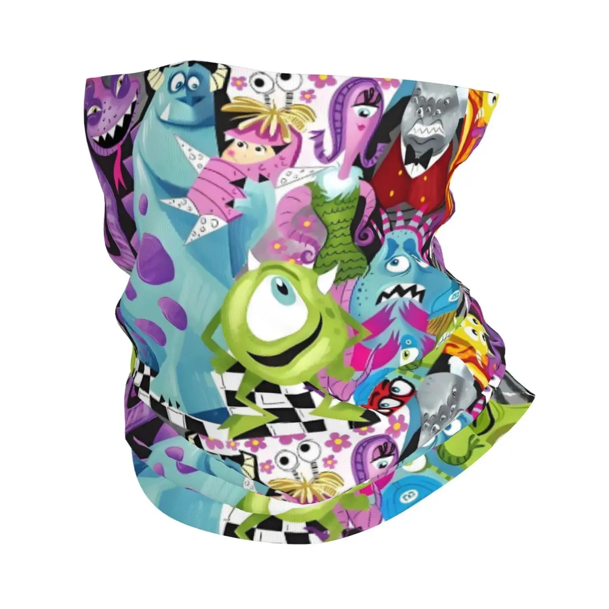 

Monsters University Children's Film Bandana Neck Gaiter Windproof Face Scarf Cover Anime Kawaii Anime Headband Tube Balaclava