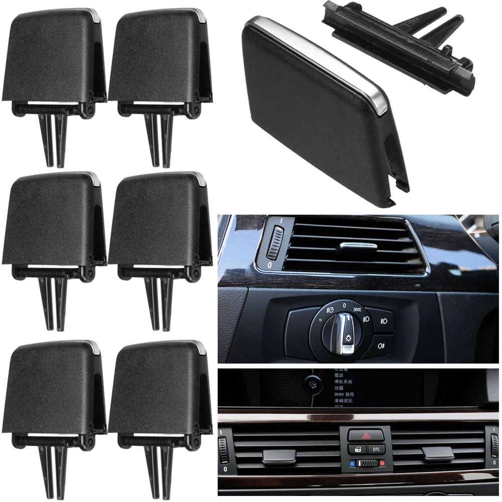 

Автомобильный передний зажим для вентиляционного отверстия, комплект для ремонта автомобильного кондиционера, зажим для вентиляционного отверстия, зажим для вентиляционного отверстия для 05-12 3 серии E90, аксессуары