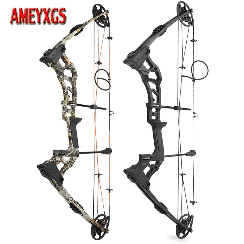 

Compound Bow 0-70lbs Archery JUNXING M121A Magnesium Alloy Bow Riser 320 FPS Right Hand 80% Let-off Outdoor Shooting Hunting Bow