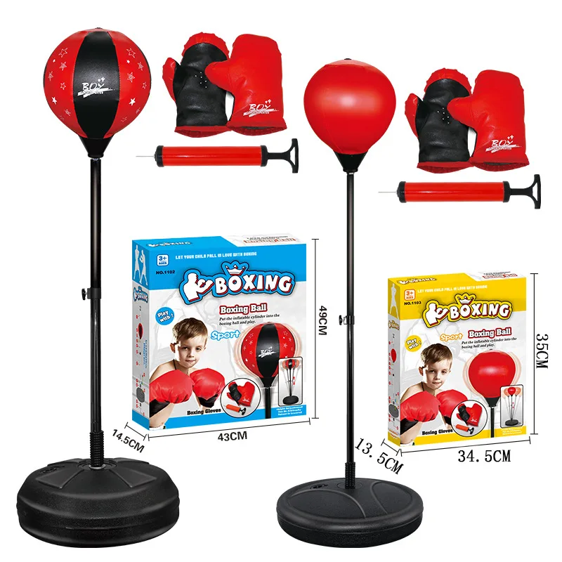 Funny children adult standing inflatable decompression training toys boxing speed ball