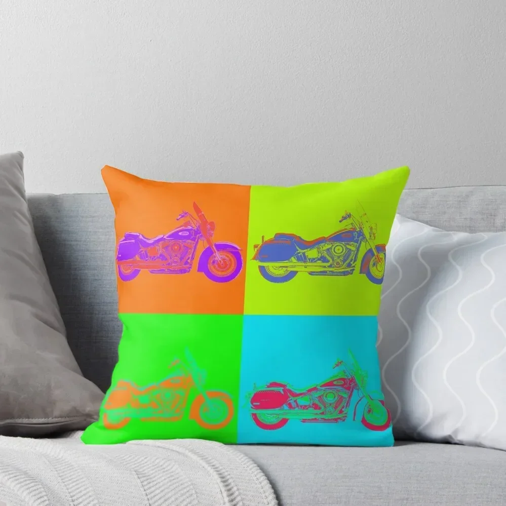 

Bright Motorcycle Art Throw Pillow Pillows Aesthetic Anime Cushions For Sofa pillow