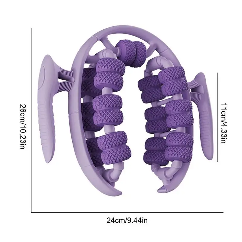 Wałki do masażu 360 stopni obrotowy ręczny rolowany masażer do nóg narzędzia do masażu dla miłośników jogi wielofunkcyjny masażer