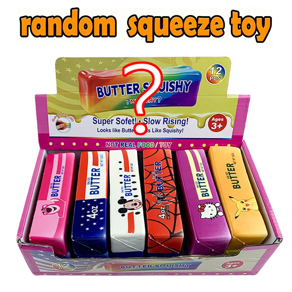 Squishy Jumbo Slow Rising Butter Squishy Spielzeug für Blind Box Spaß, Anti-Angst Stressabbau & Entspannung, Quetschspielzeug für Erwachsene