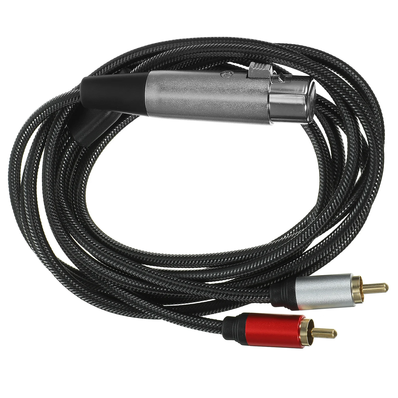 

Professional 3 Pin Xlr to Rca Audio Transferring Cable Durable Oxygen Free Copper Microphone Speaker Mixer Connector Audio