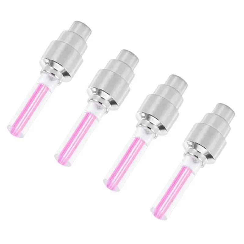 2/4 stücke Motorrad Fahrrad Reifen Ventil Kappen Licht LED Neon-Blitz Lampe Wasserdichte Reifen Universal Rad Lichter Auto Zubehör