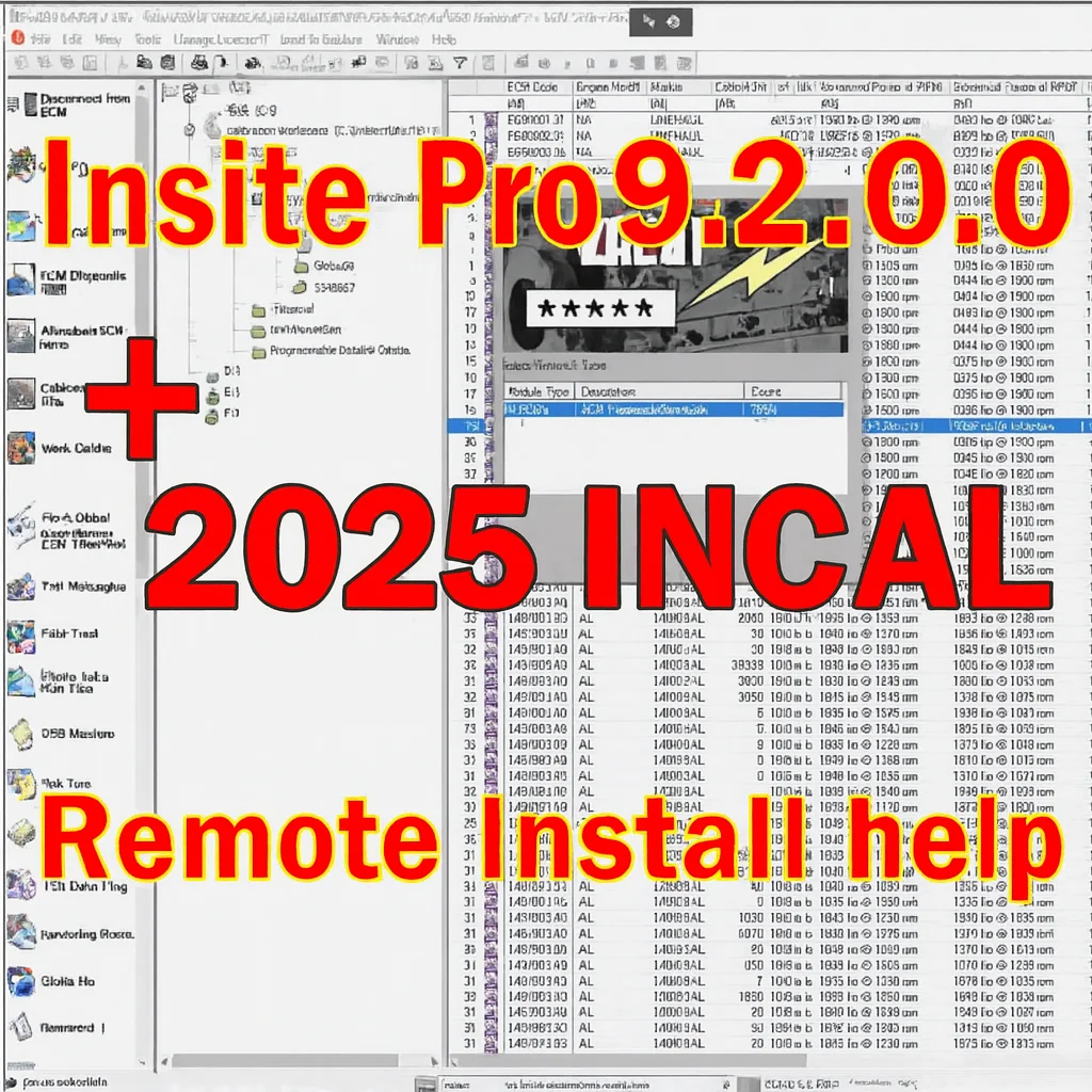 

Insite Pro 9.2.0 +2025 Файл INCAL DATA с удалением пароля ECM [с функцией автопарка, Zap-It, OEM Zap-It] без помещений
