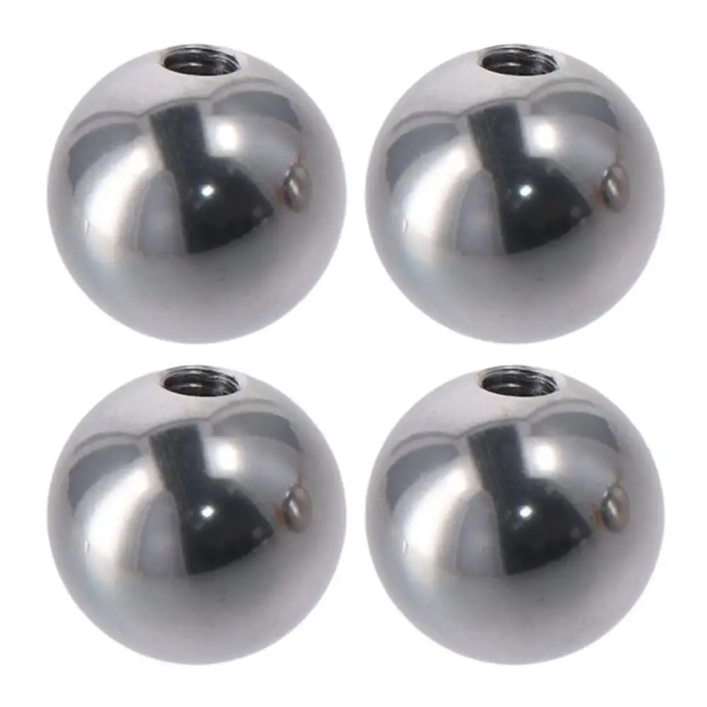 4Pcs Stainless Steel M4/M6 Ball Nuts Knob Round Silver Blind Hole Screw Cap Cover Thread Nut Lighting Machinery DIY Decoration