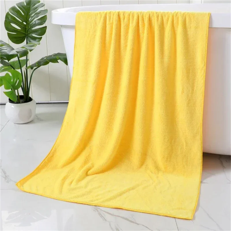 Handuk mandi penyerap Super baru untuk dewasa handuk mikrofiber Mewah Spa tubuh kamar mandi bulu karang besar